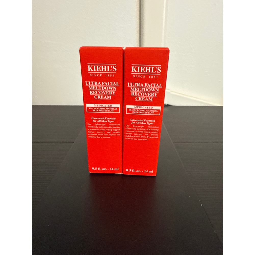Kiehl's Ultra Facial Meltdown Recovery Cream 0.5oz Set of 2 New Exp 9/2027